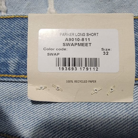 Agolde parker Long shorts sz 32 Swampmeet - Picture 3 of 10
